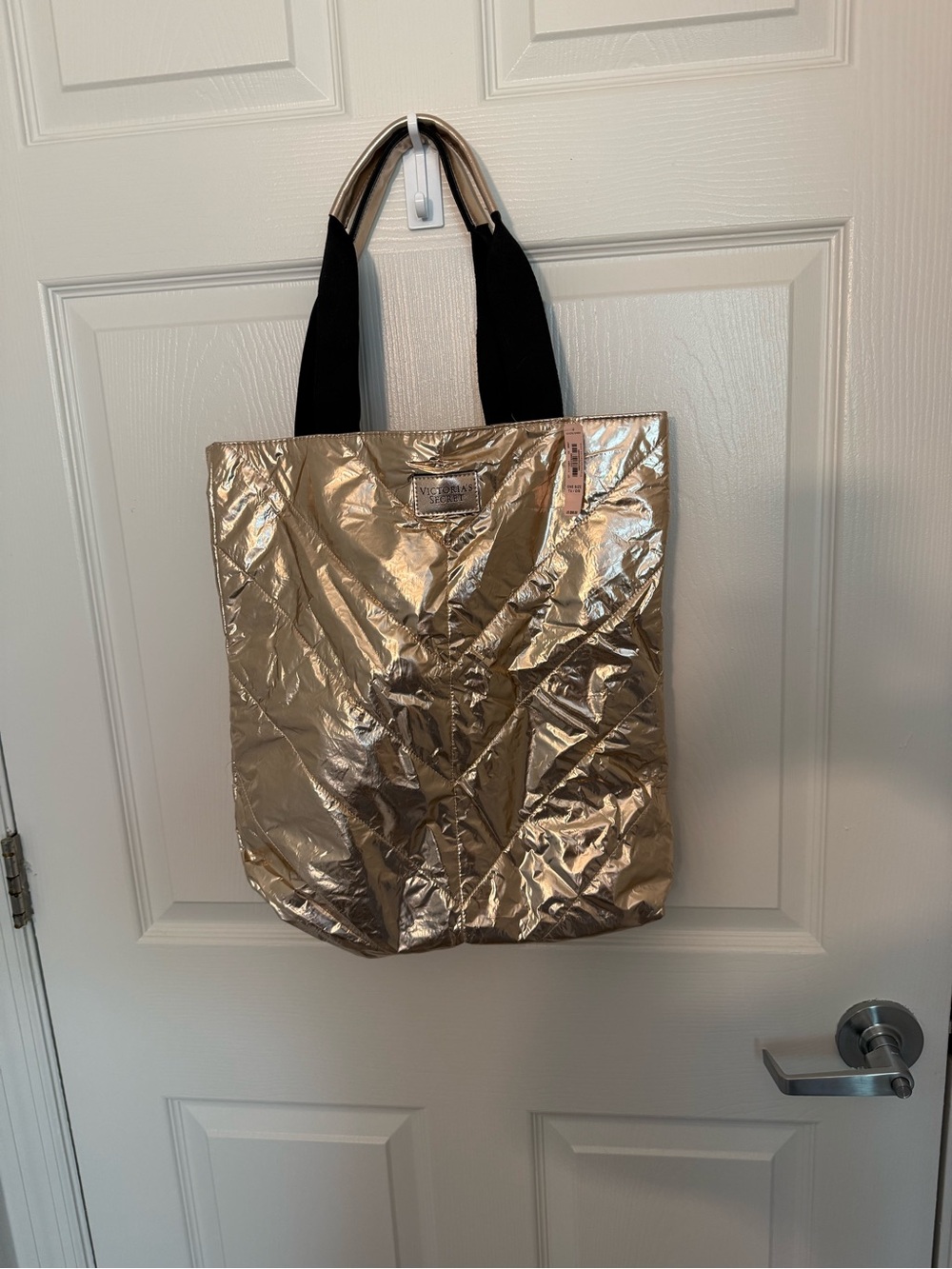 Victoria’s Secret NWT Metallic Rose Gold Tote Bag